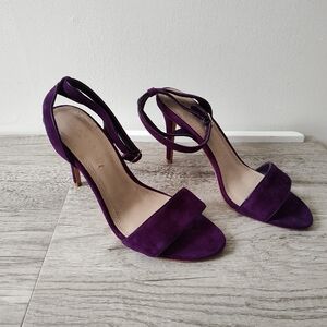 NWT Royal Purple Suede Nina Sandals from Sandro Size 10